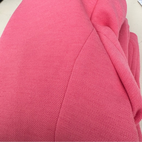 Tommy Hilfiger Full Zip Blazer Moto Zip Cuffs Padded Shoulders. Pink. Size 4 - Picture 10 of 15